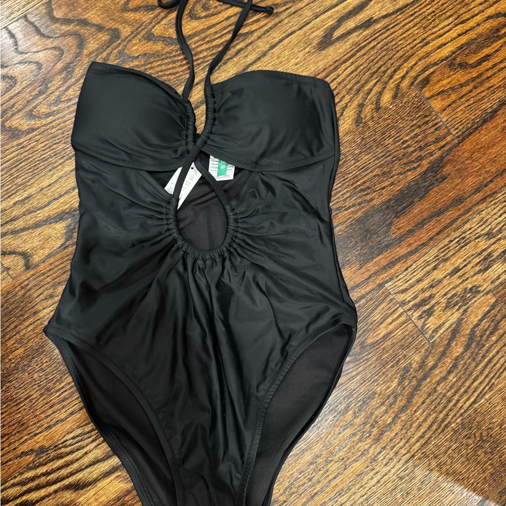 Black One-Piece Swimsuit